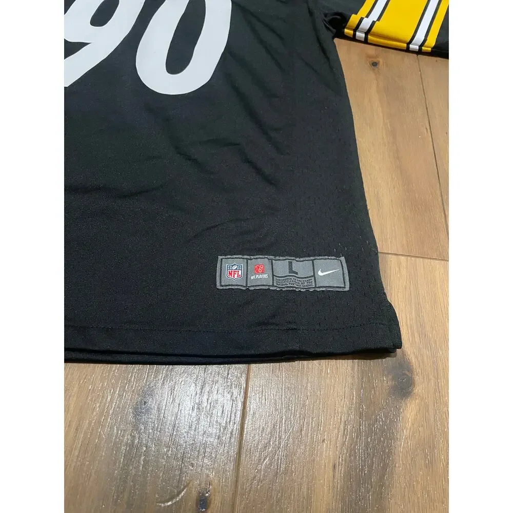 Nike On Field TJ Watt Jersey NFL Pro Line Youth Black New Without Tag Size L